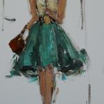 "FASHION ILLUSTRATION 2" OIL ON CANVAS  SOLD
 limited edition prints and giclees available