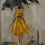 "DANCING IN THE RAIN 1"
9X12" OIL ON CANVAS  SOLD