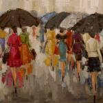 "FIFTH AVENUE LADIES"
36x48" oil on canvas SOLD
***limited edition prints and giclees available  
